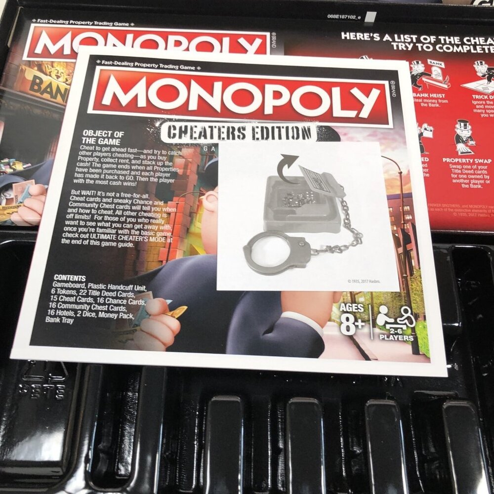 Monopoly Game: Cheaters Edition Board Game (E1871) New In Open Box - Hasbro - Picture 3 of 12
